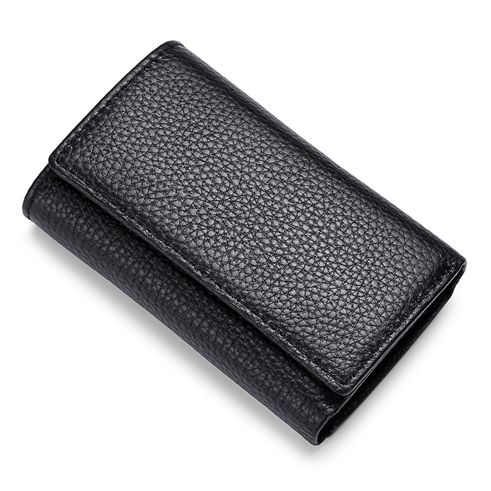 Cowhide Key Holder - Car Key Loop Wallet Slim Keychain Pouch - Practical Key