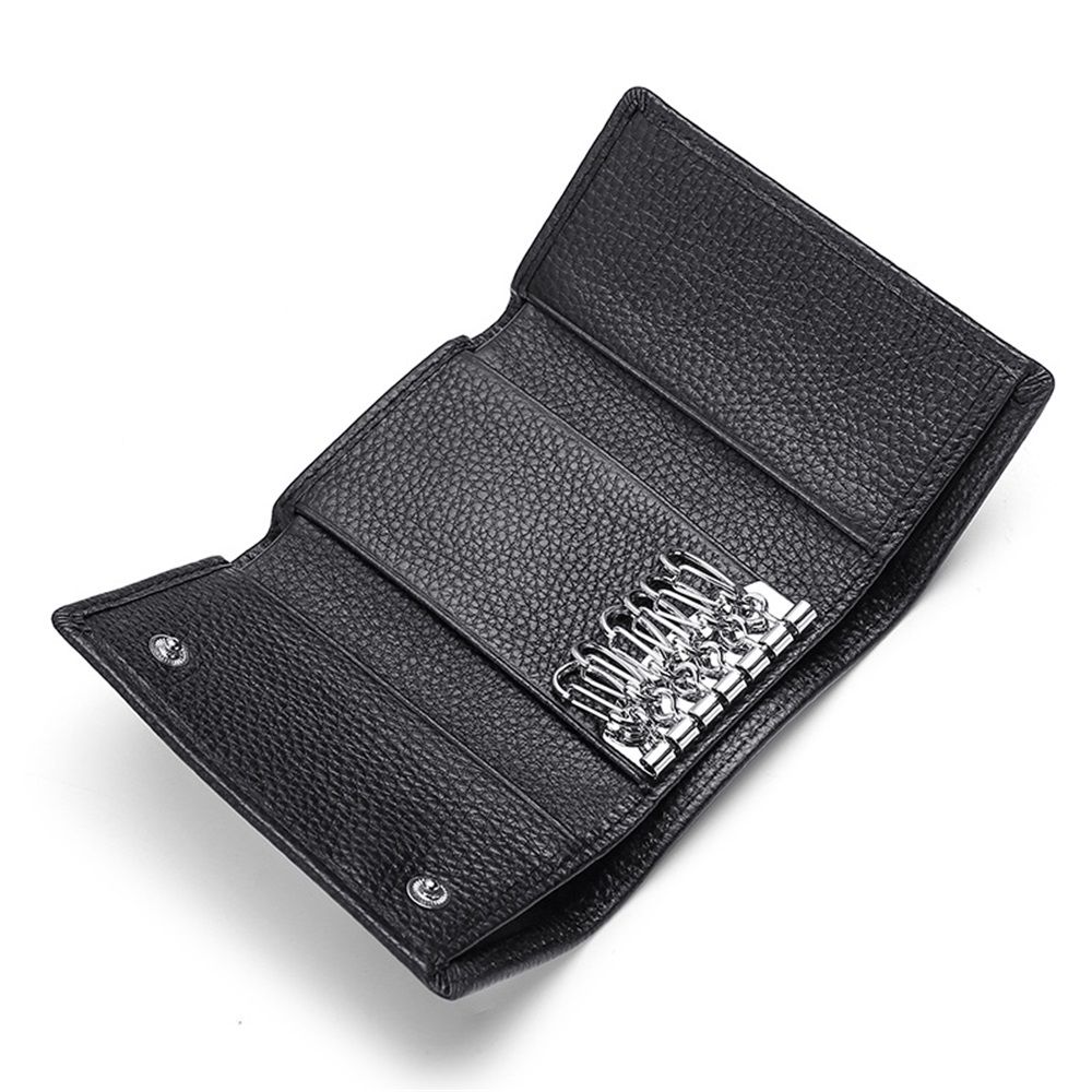 Cowhide Key Holder - Car Key Loop Wallet Slim Keychain Pouch - Practical Key view 2