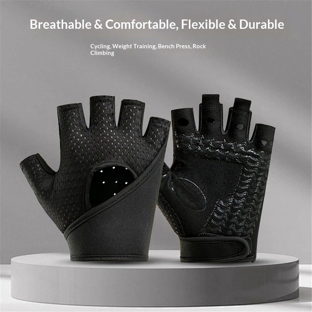 Workout Gloves for Women Men - Weight Lifting Gloves with Full Palm Protection view 2