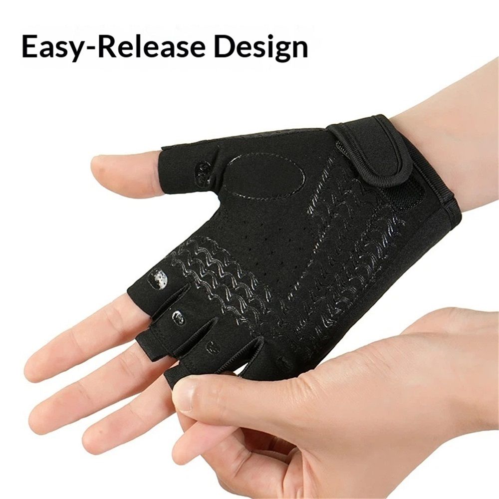 Workout Gloves for Women Men - Weight Lifting Gloves with Full Palm Protection view 4