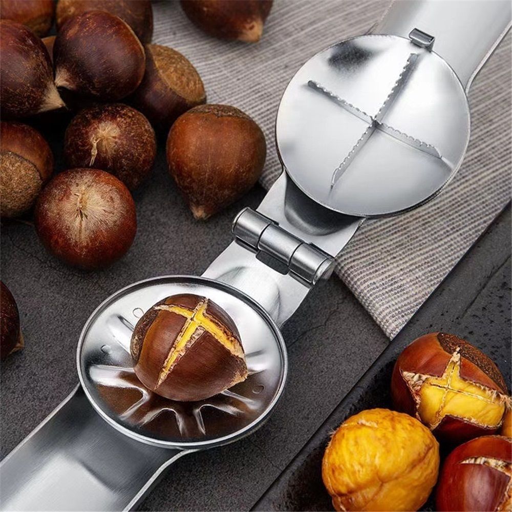 2pcs Stainless Steel Chestnut Cutter Tool Chestnut Opener Tool Chestnut Open view 3