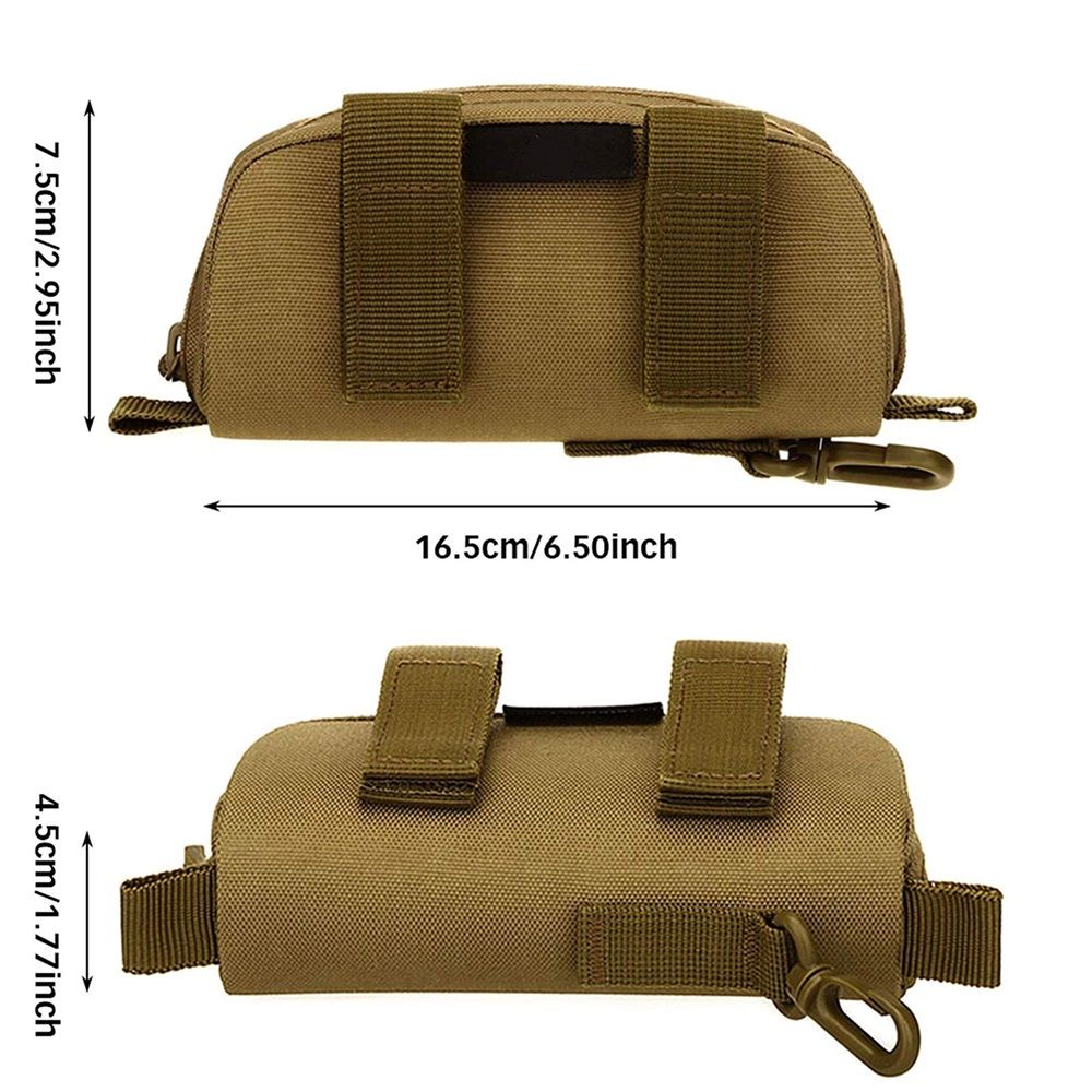 Eyeglasses Case Zipper Sunglasses Carrying Bag Nylon Men's Eyeglass Hard Box view 4