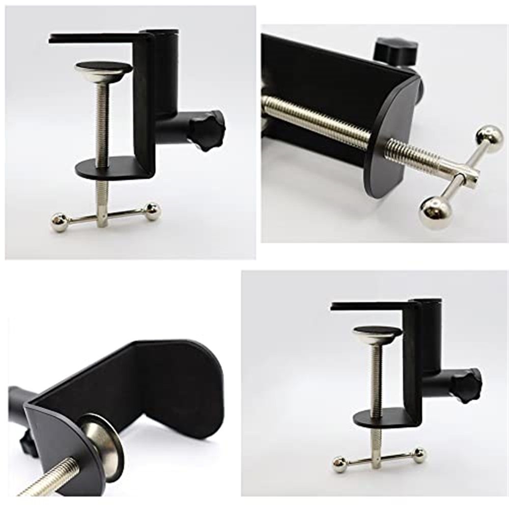 2 pack Universal Shape Table Mounting Clamp for Microphone Suspension Boom view 3
