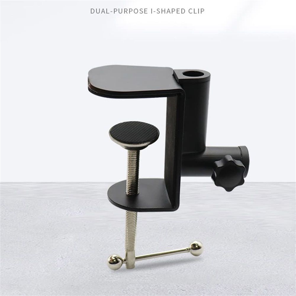 2 pack Universal Shape Table Mounting Clamp for Microphone Suspension Boom view 5