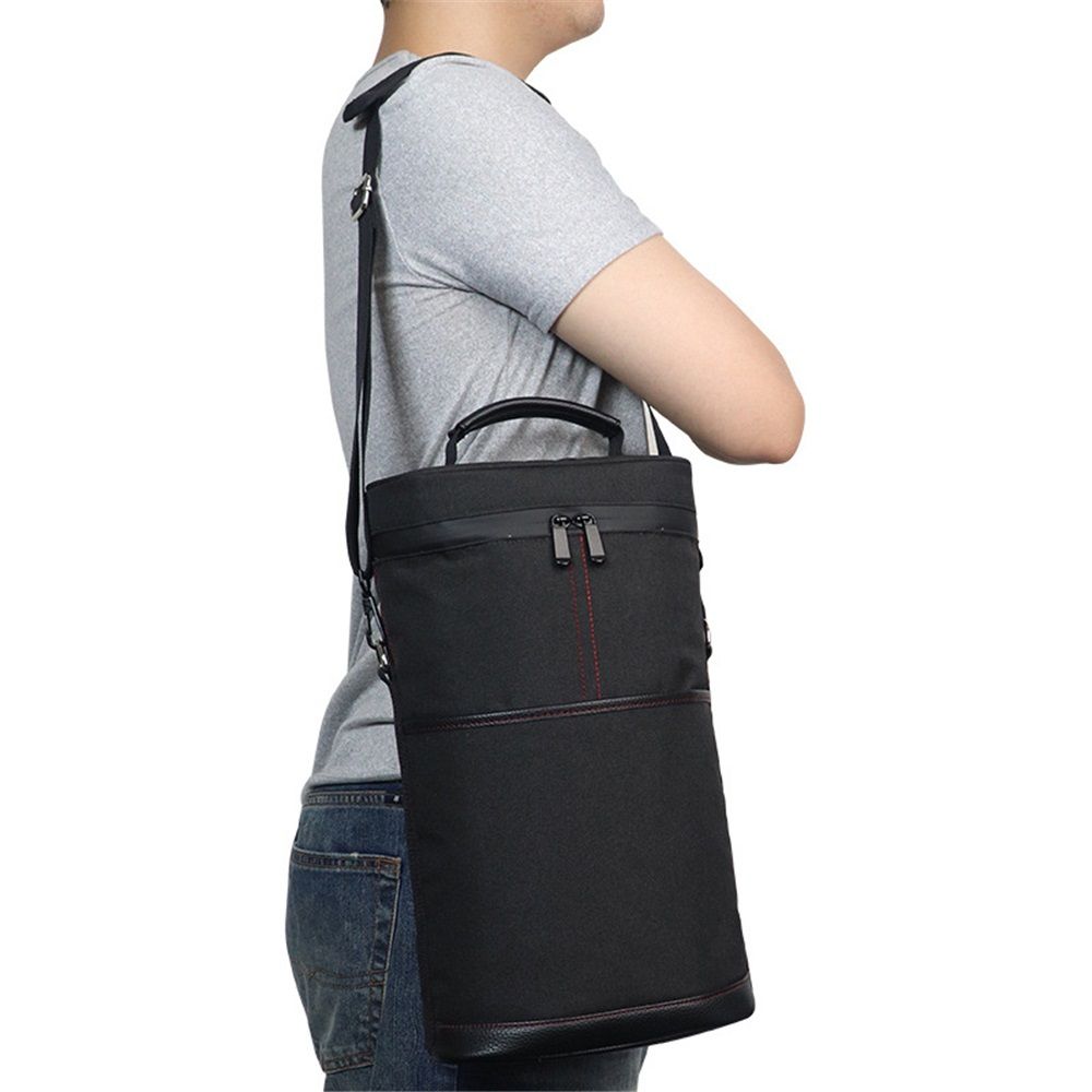 2 Bottle Leakproof Insulated Wine Tote Carrier Bag - Padded Cooler for Travel view 2