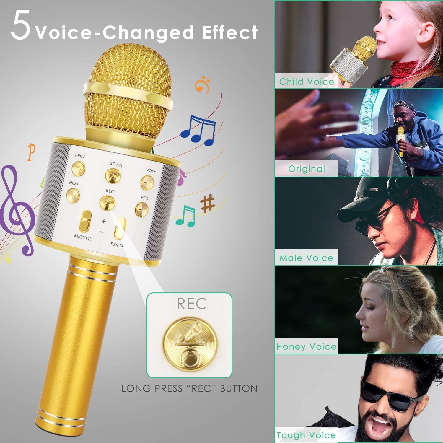 Wireless Bluetooth Karaoke Microphone for Kids view 3