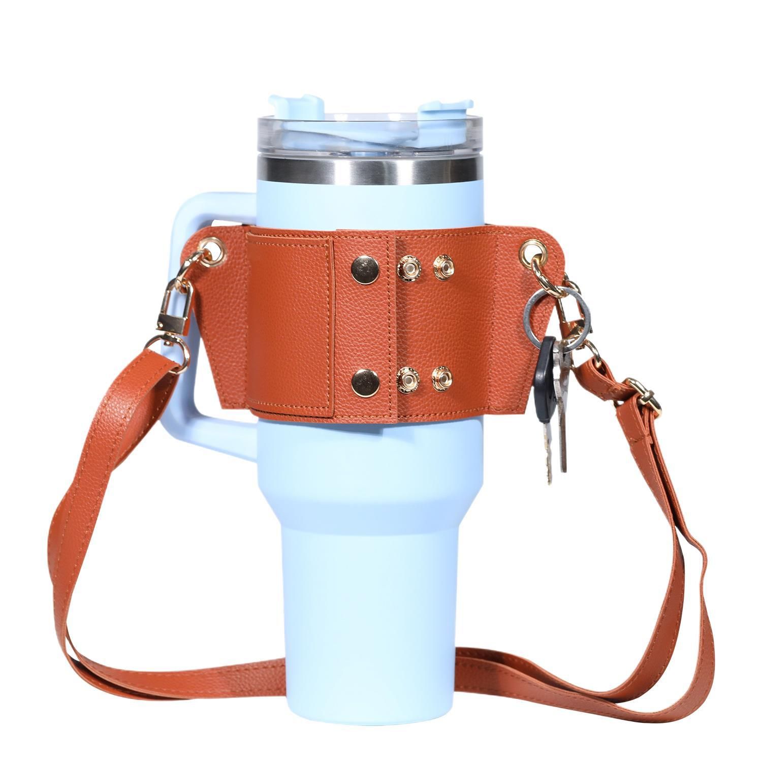 2 pack Water Bottle Holder with Strap 40oz view 2