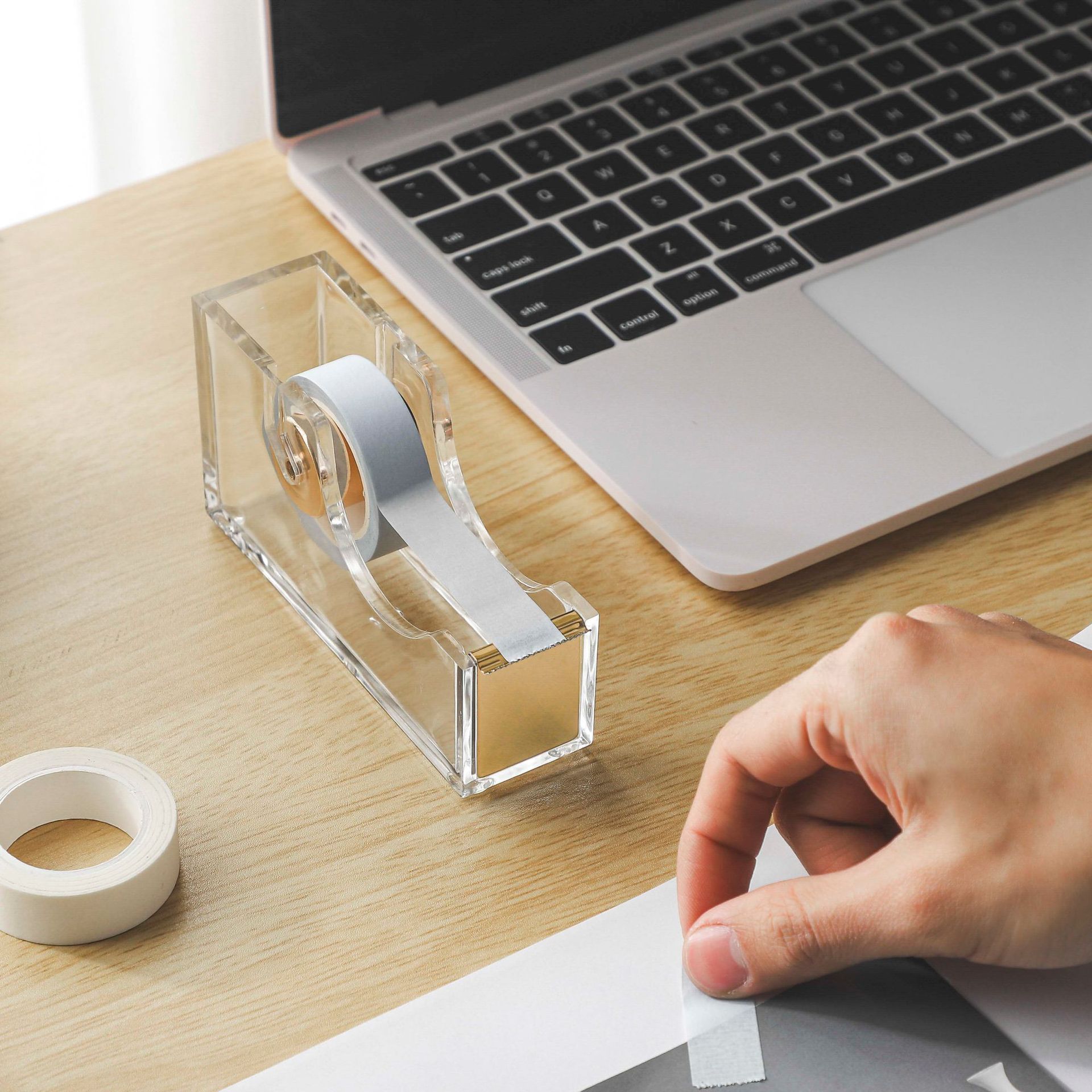 OfficeGoods Acrylic Tape Dispenser - Beautiful Modern Accessory for The view 2