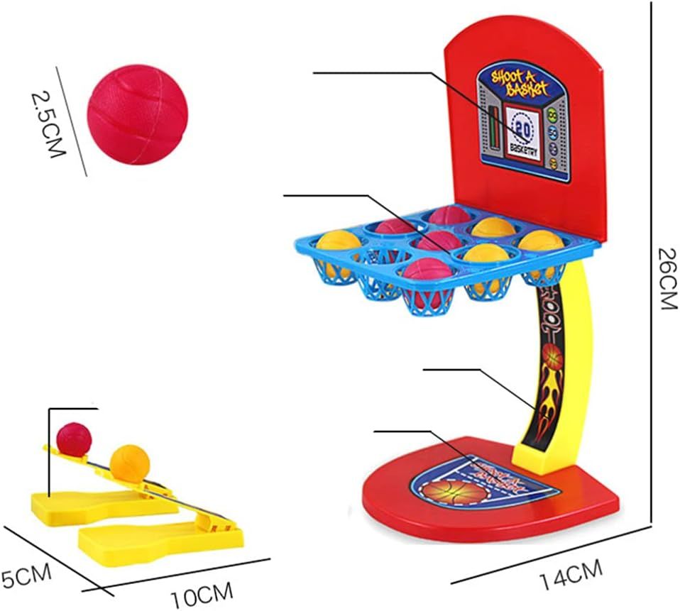 Tabletop Basketball Hoop Toy Mini Finger Shooting Sport Game Table Top Fun view 2