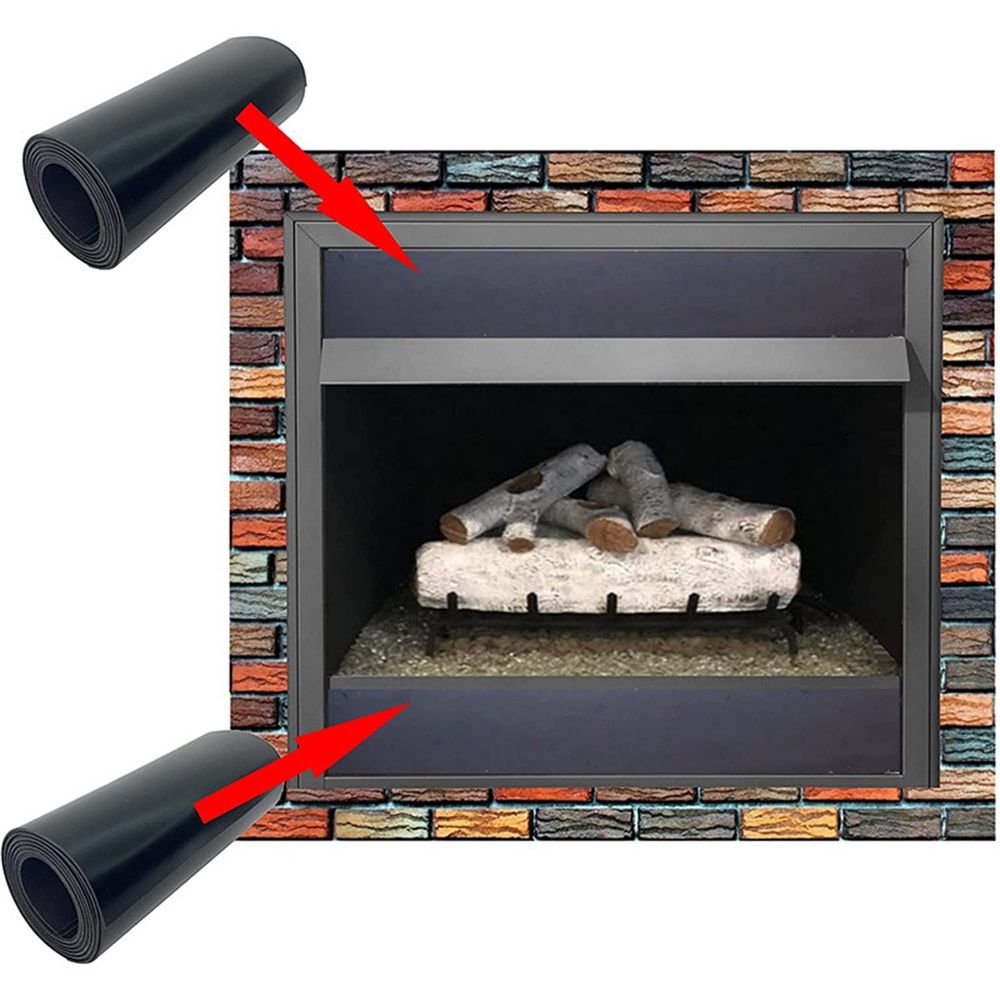 Magnetic Fireplace Draft Stopper - 2pcs Fireplace Vent Covers view 2