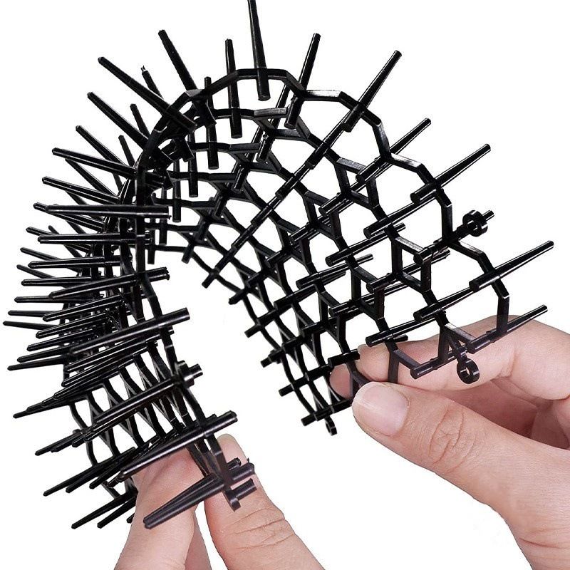 12 Pack Square Cat Scat Mats for Cats with Spikes view 2