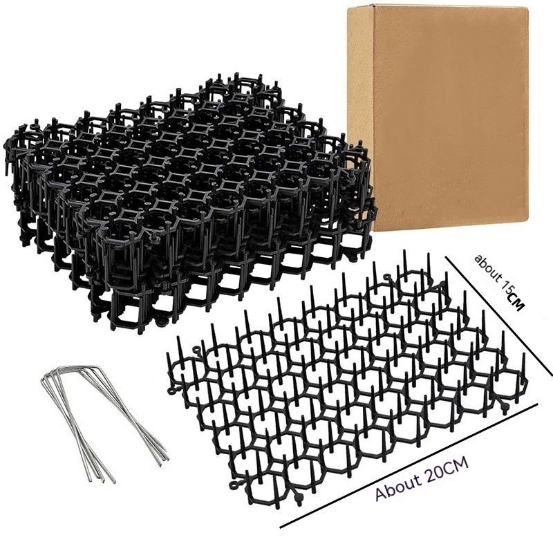 12 Pack Square Cat Scat Mats for Cats with Spikes view 3