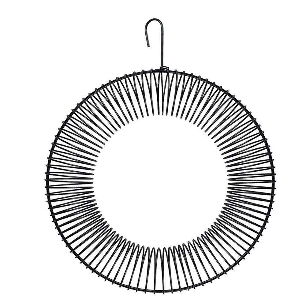 songbird Whole Peanut Black Wreath Feeder for Squirrels and Blue Jays Hanging