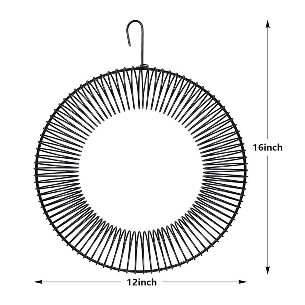 songbird Whole Peanut Black Wreath Feeder for Squirrels and Blue Jays Hanging view 3