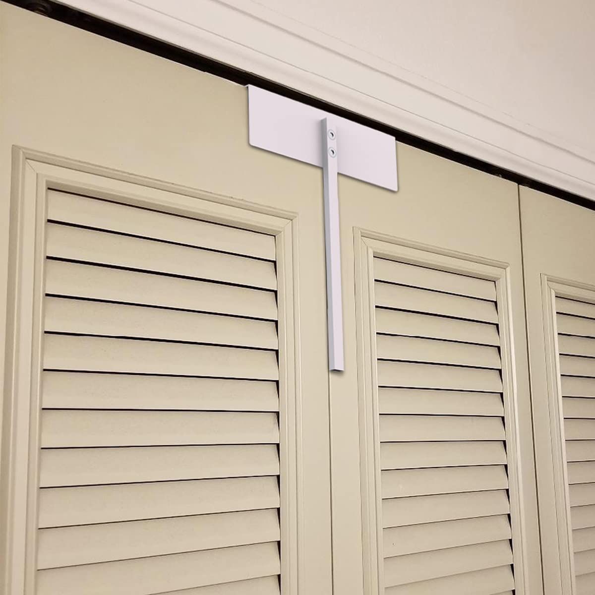 Metal Bifold Door Lock - Double Door Locks Keep Cats&Dogs Out of Closets