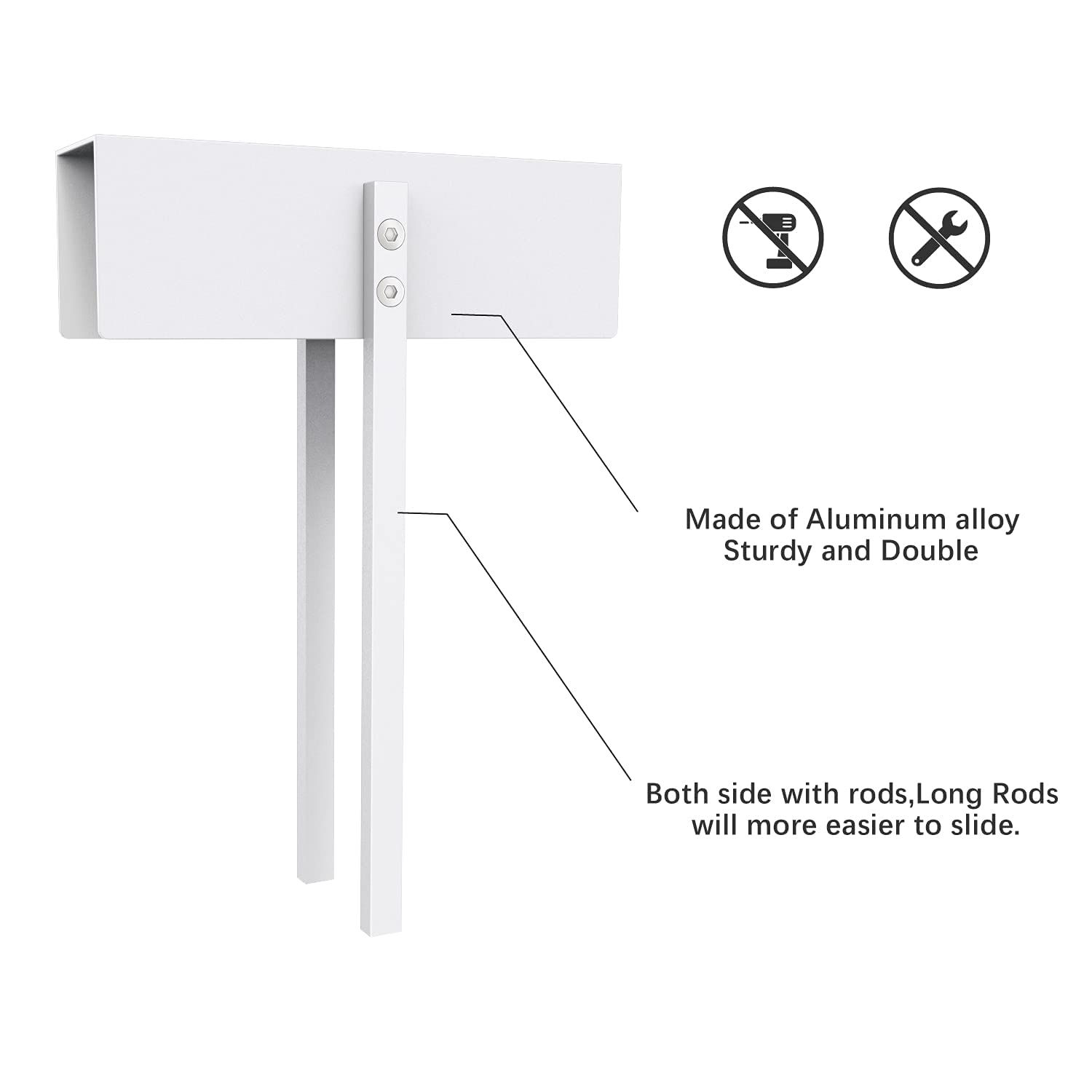Metal Bifold Door Lock - Double Door Locks Keep Cats&Dogs Out of Closets view 3