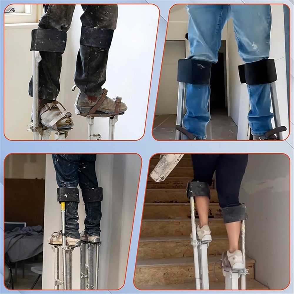 Extra Comfort Padded Wide Stilt Straps Leg Bands for Drywall view 4