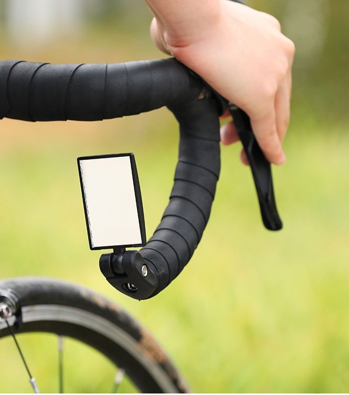 Handlebar Bike Mirror, Scratch Resistant Glass Lens, Ajustable and Rotatable view 4