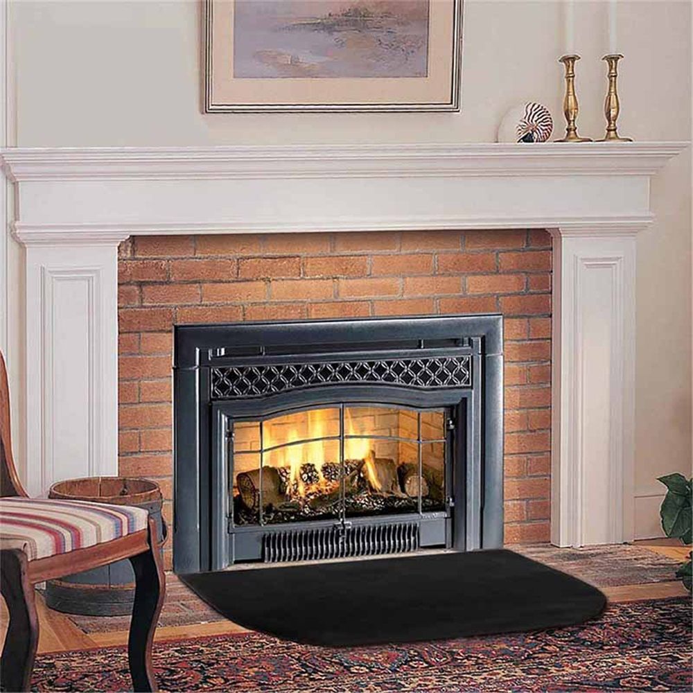 Fireproof Fireplace Mat & Hearth Rug 19.7*39.4Inch Half Round Hearth Stove Rug view 4