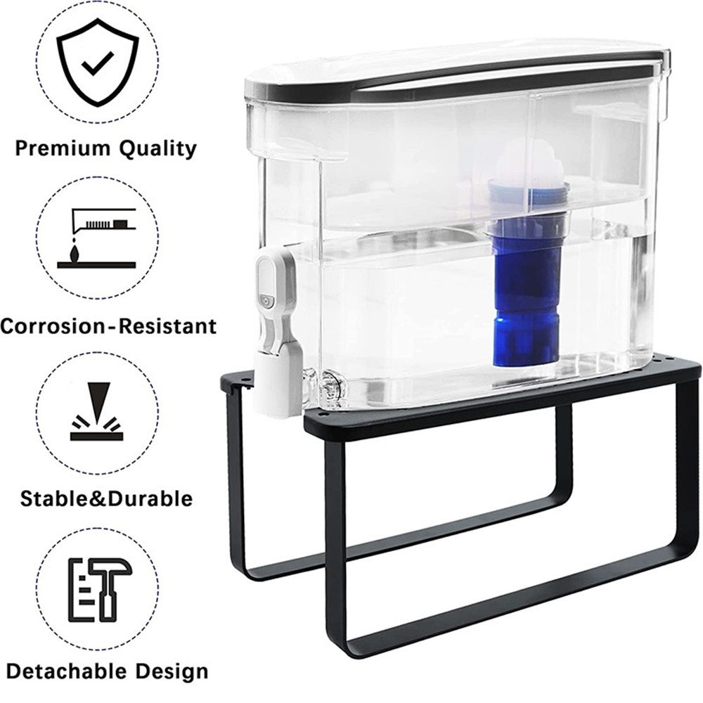 Water Filter Dispenser Stand with Drip Tray - 7.9''W x 14.9''D x 6.8''H view 4