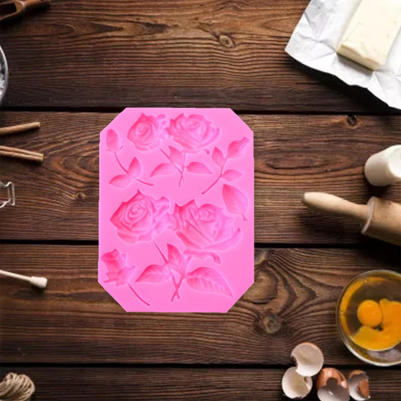 Flower Fondant Mold For Cake Decoration Chocolate Silicone Mold DIY Candy view 4