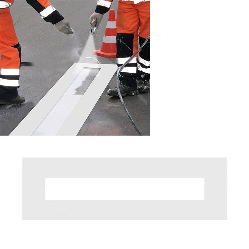 Parking Lot Line Stencil – – Lays Flat view 2