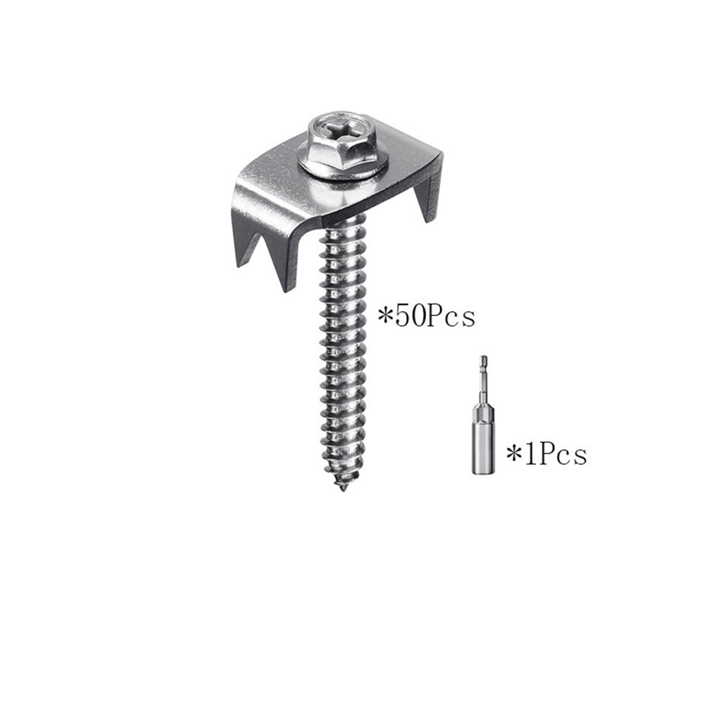 Fence Staples, 304 Stainless Steel Fence Nails for Softwood, Reusable Wire