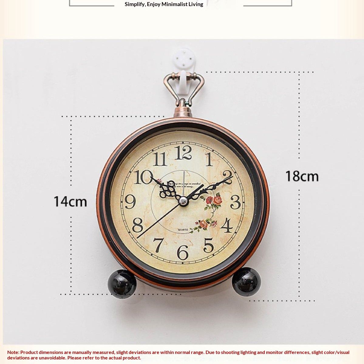 Vintage Analog Alarm Clock view 5
