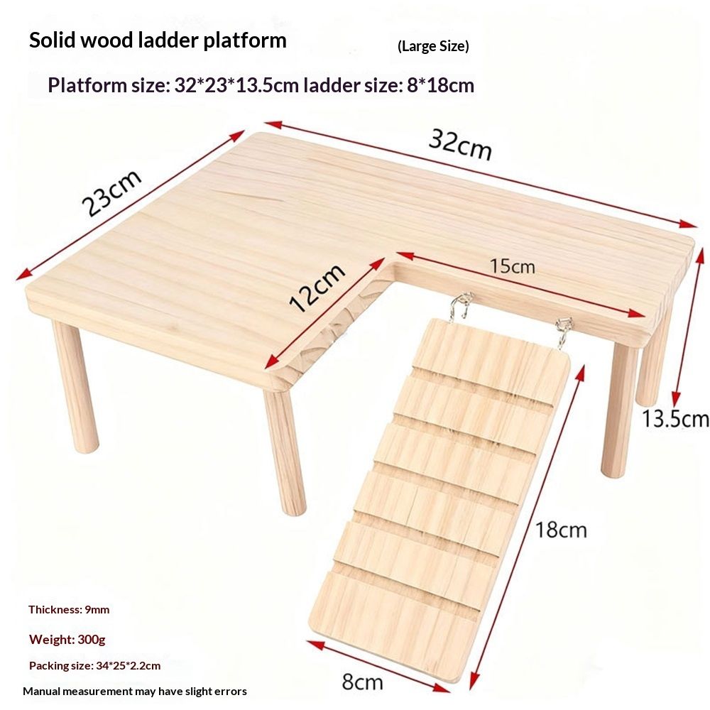 Reptiles Hideout Wooden with Climbing Ramp Bearded Dragon Hide Cave Wood view 5