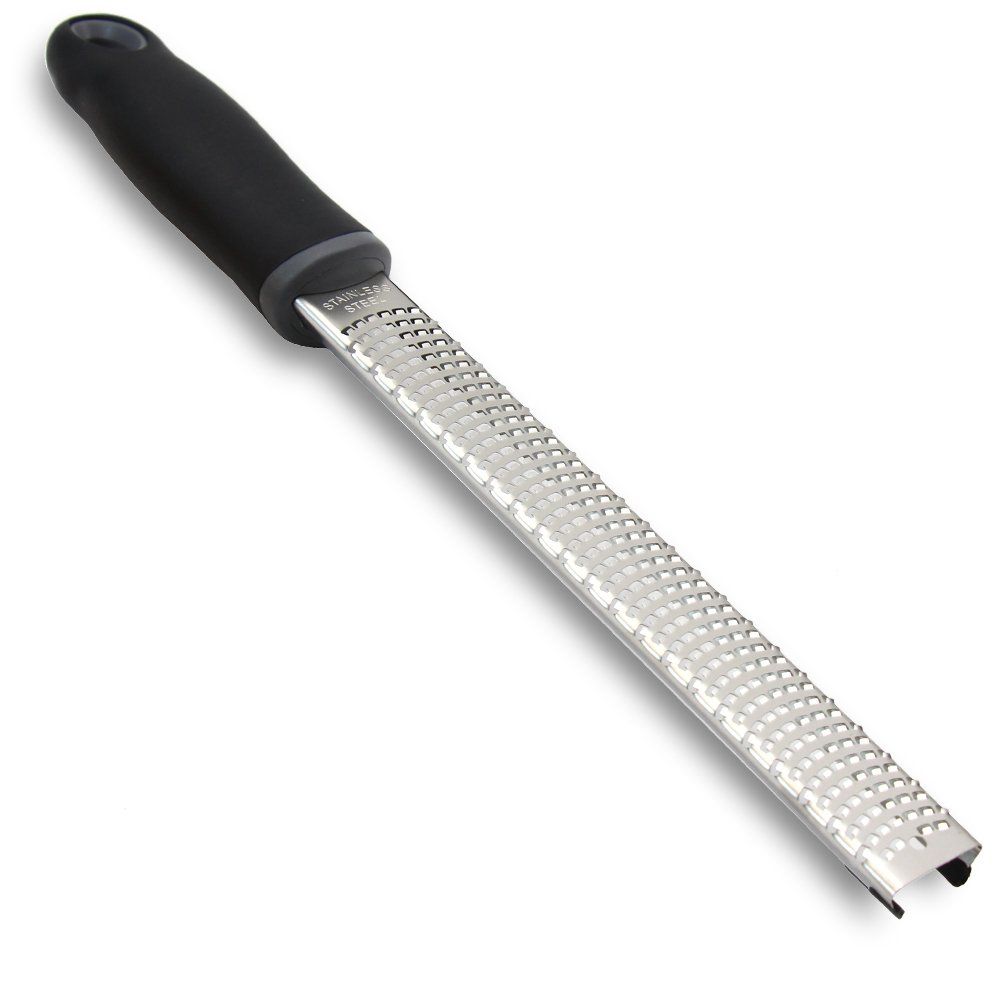 Lemon Zester, Stainless Steel Kitchen Cheese Grater, Plastic Cover Ergonomic view 2