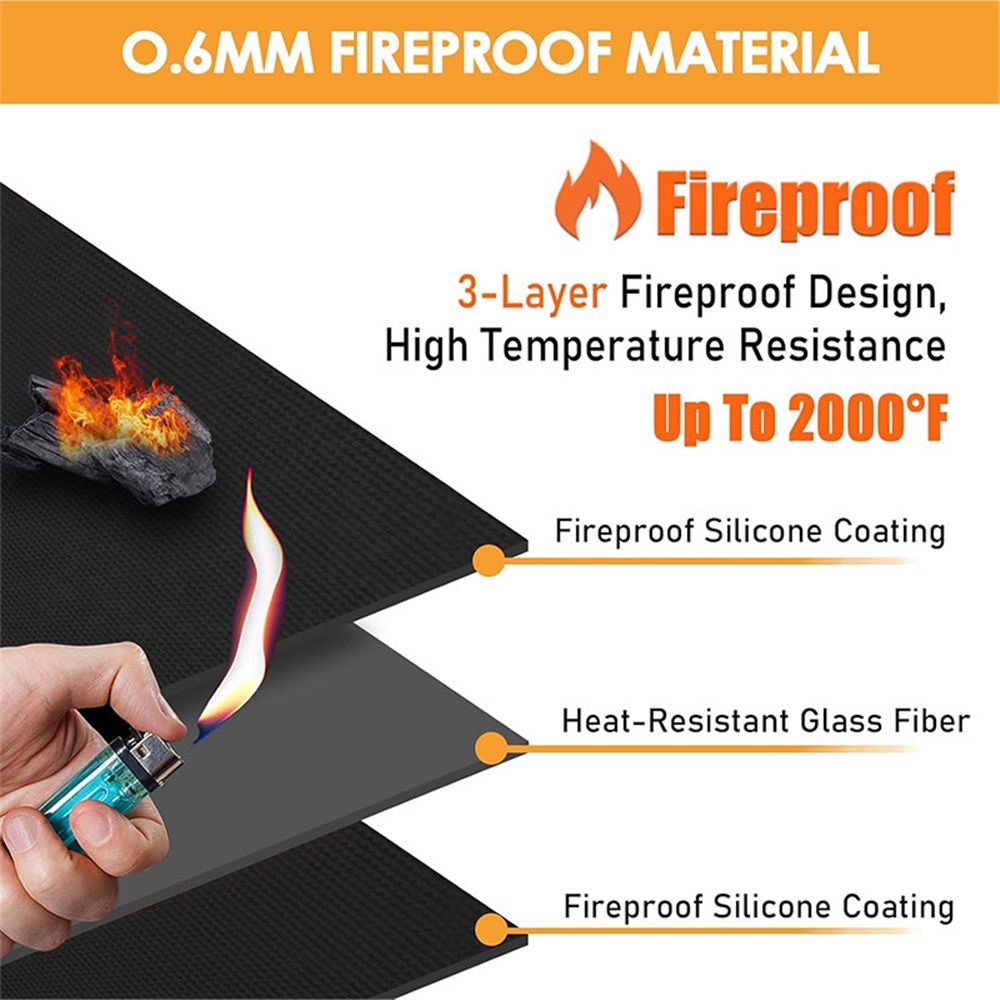 Fireproof Grill Heat Shield to Protect Deck Fence from Grill Heat view 3