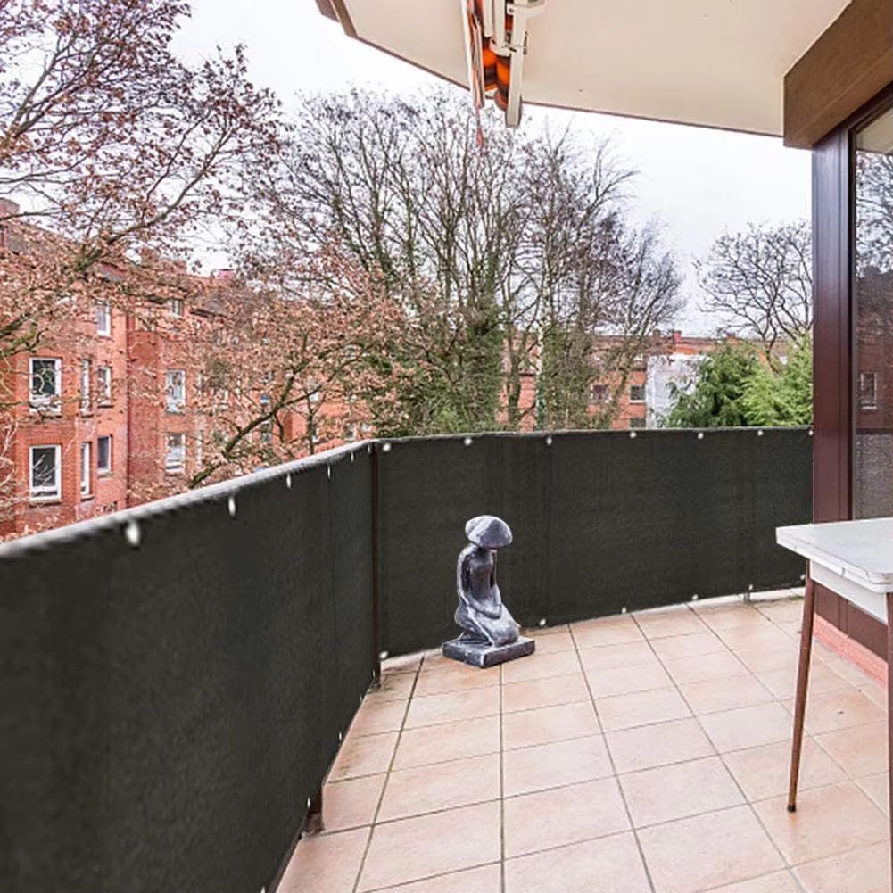 Balcony Privacy Screen Fence Cover 3'x10' view 4
