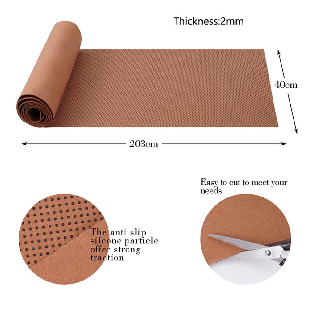 1 Pack 15.7 × 80 Inch No-Slip Ice and Snow Carpet Mats- Natural Coconut Fiber view 2