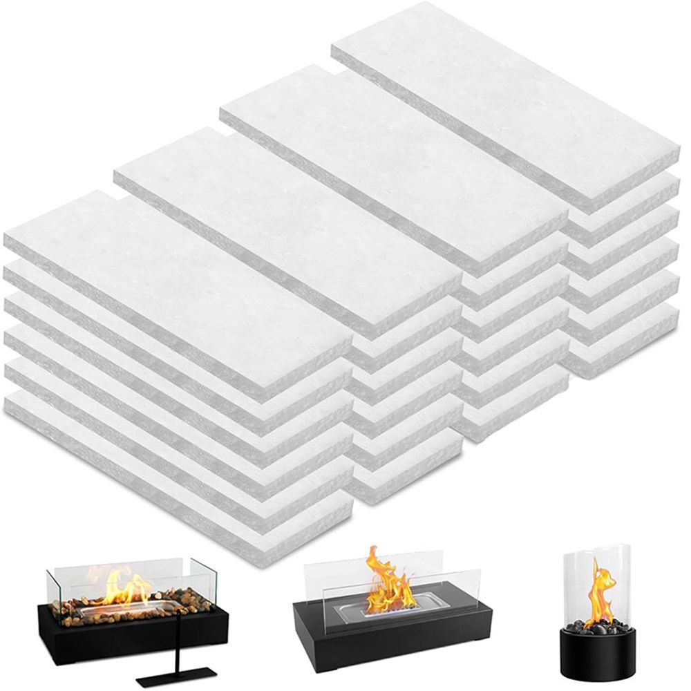 48PCS Ceramic Wool Wick for Tabletop Fire Pit