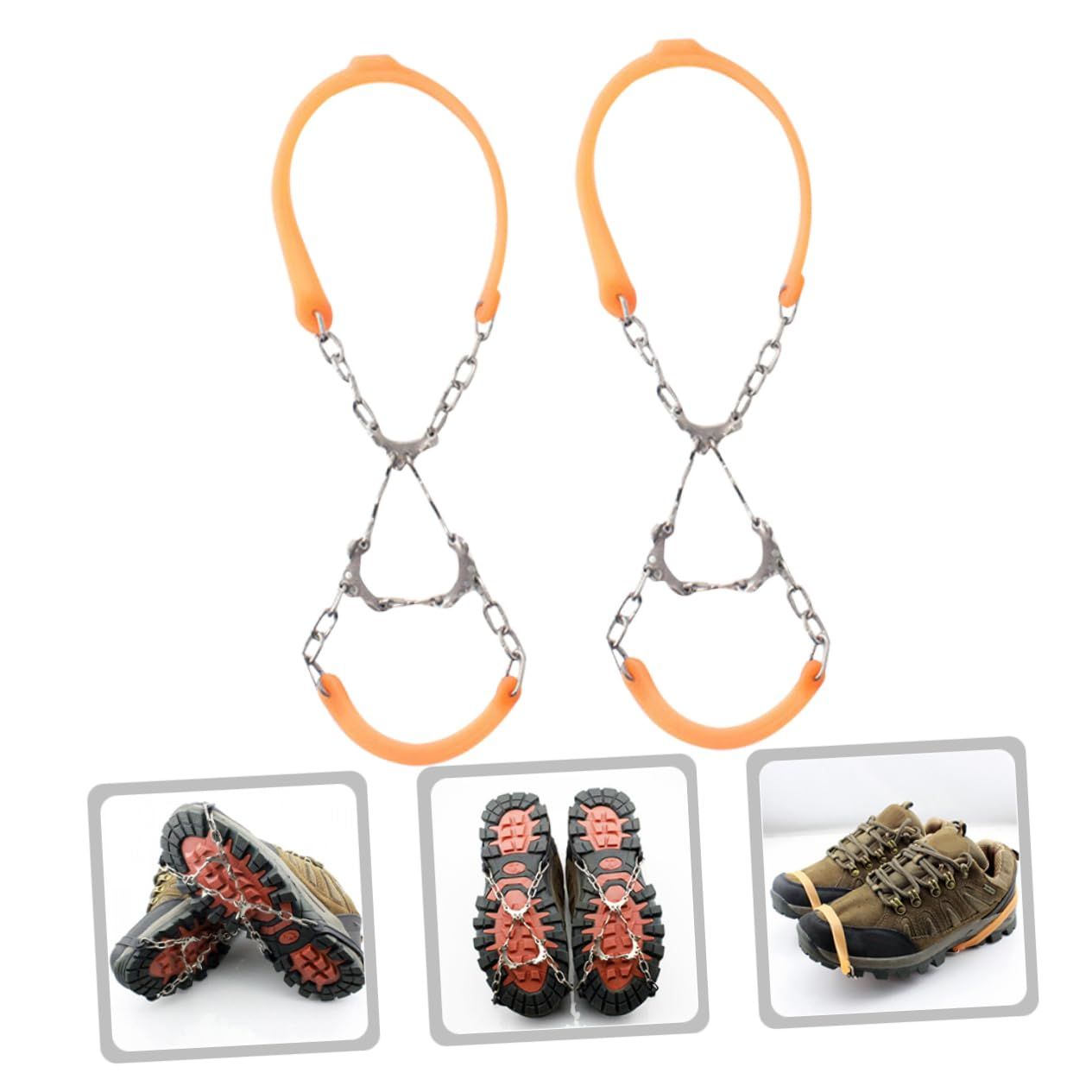 Metallic Boots Hiking Ice Cleats Boots Covers Shoe Grippers Snow Guards for view 4