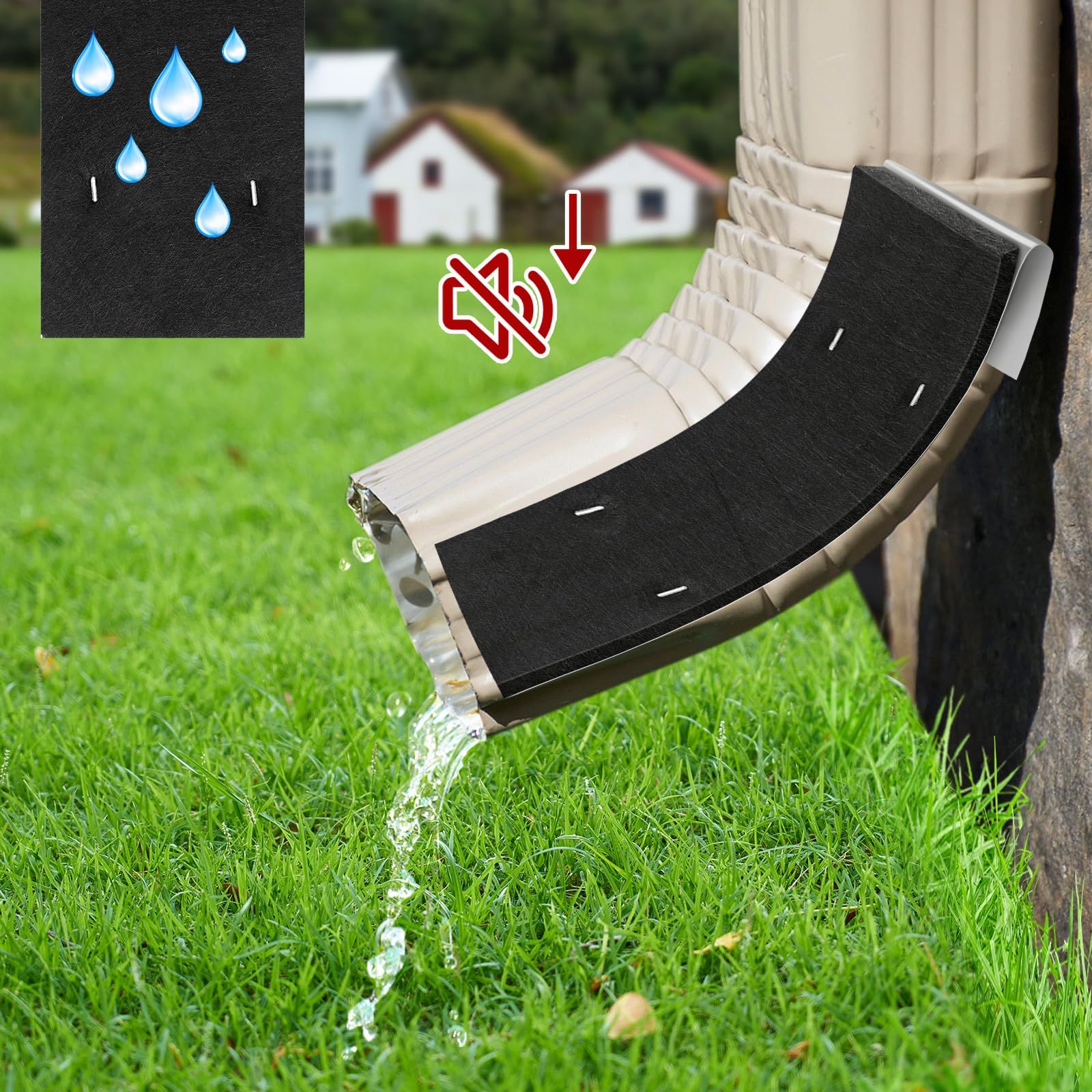 4 Pack Gutter Noise Dampener view 4