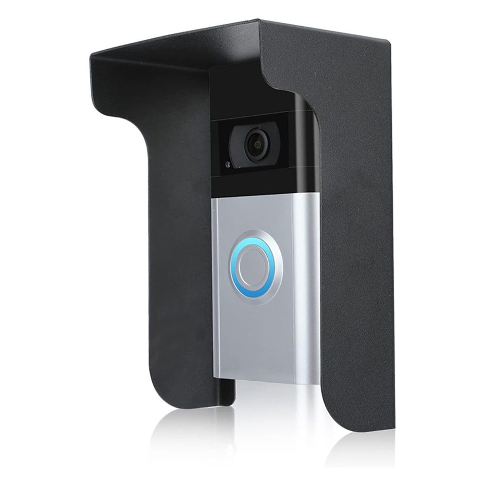 Outdoor Black Doorbell Rain Anti-Glare Cover view 2