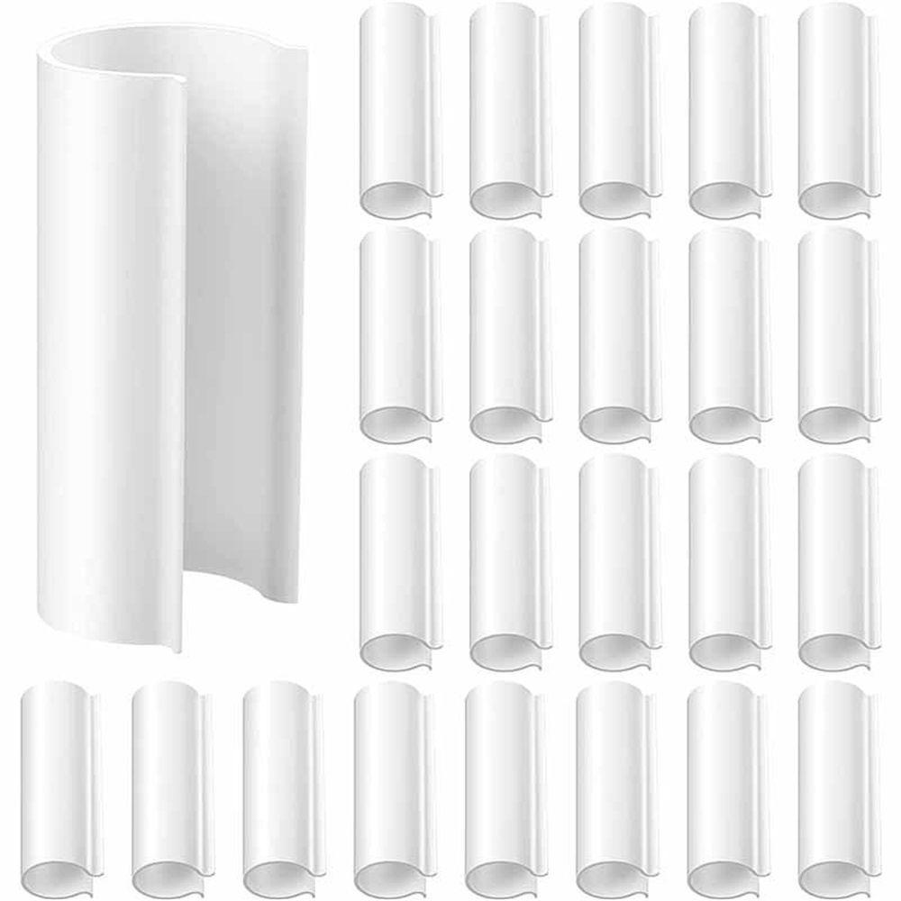 32 Pcs PVC Pipe Clips Pool Cover Clamps for Above Ground Pool Greenhouses