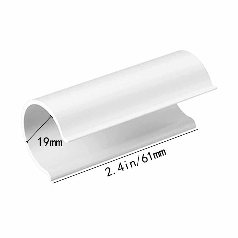 32 Pcs PVC Pipe Clips Pool Cover Clamps for Above Ground Pool Greenhouses view 5