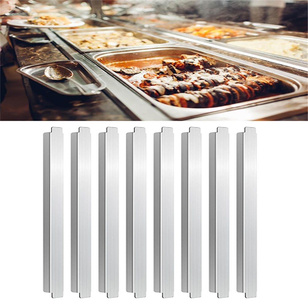8Pcs 12 Inch Stainless Steel Adaptor Bar Table Adapter Bar Long Divider Metal view 2