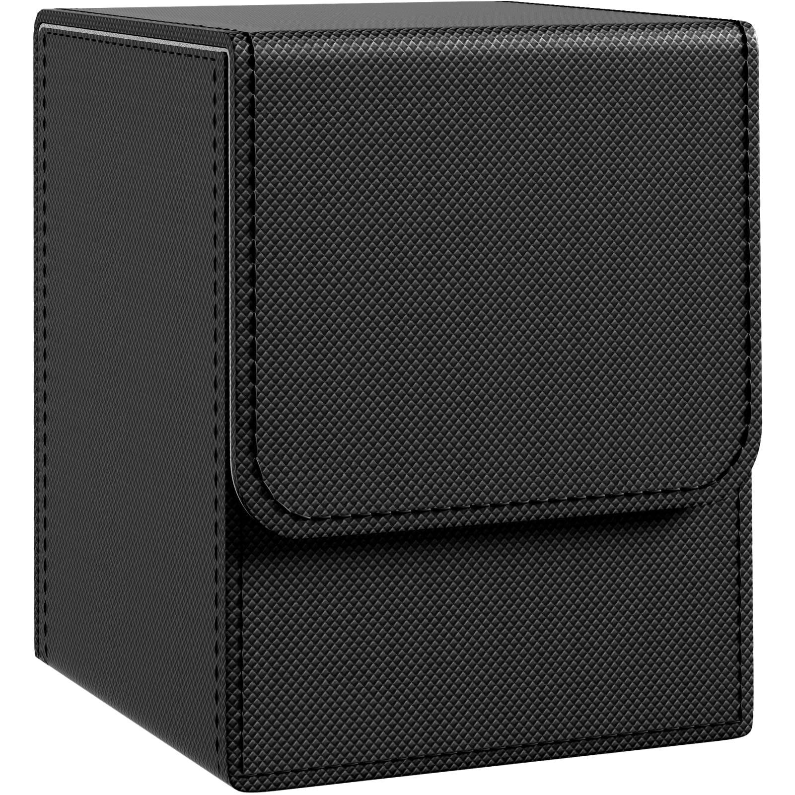 Card Deck Box , Single Sleeved Cards Trading Card Deck Case, PU Leather