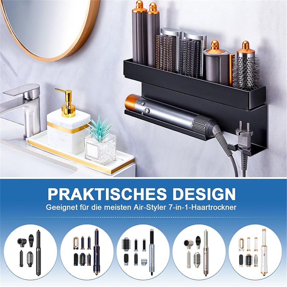 7 in 1 Storage Hair Dryer Holder for Curling Iron Accessories view 3