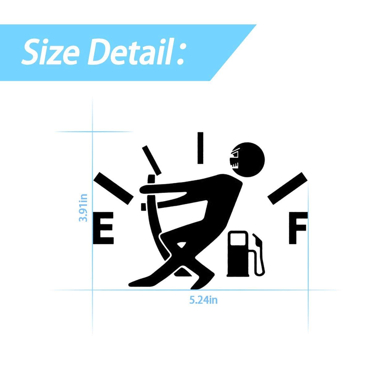 Funny Car Stickers High Gas Consumption Decal Fuel Gage Empty Stickers Fit Car view 2