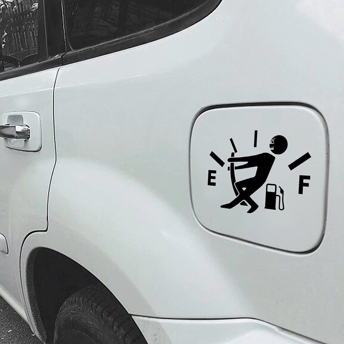 Funny Car Stickers High Gas Consumption Decal Fuel Gage Empty Stickers Fit Car view 3