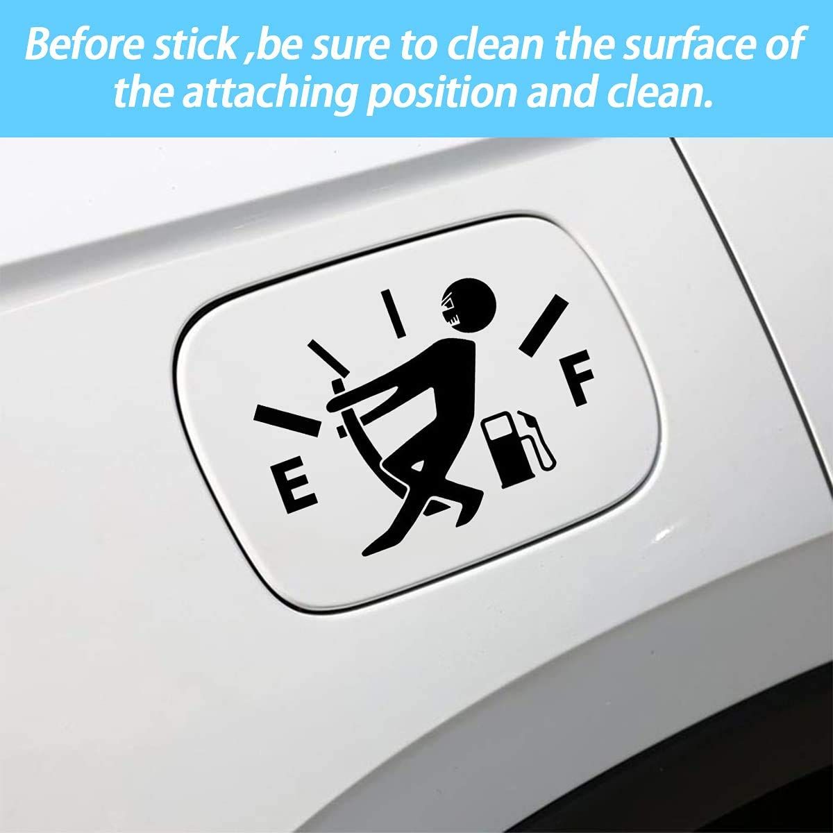 Funny Car Stickers High Gas Consumption Decal Fuel Gage Empty Stickers Fit Car view 5