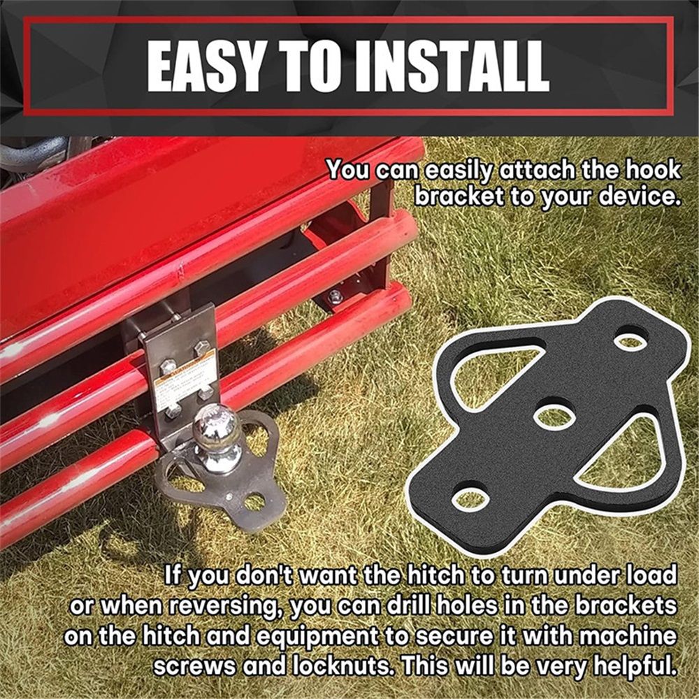 3-Way Hitch Adapter with 3/4″ Hardware Included - Golf Carts Garden Tractors view 5