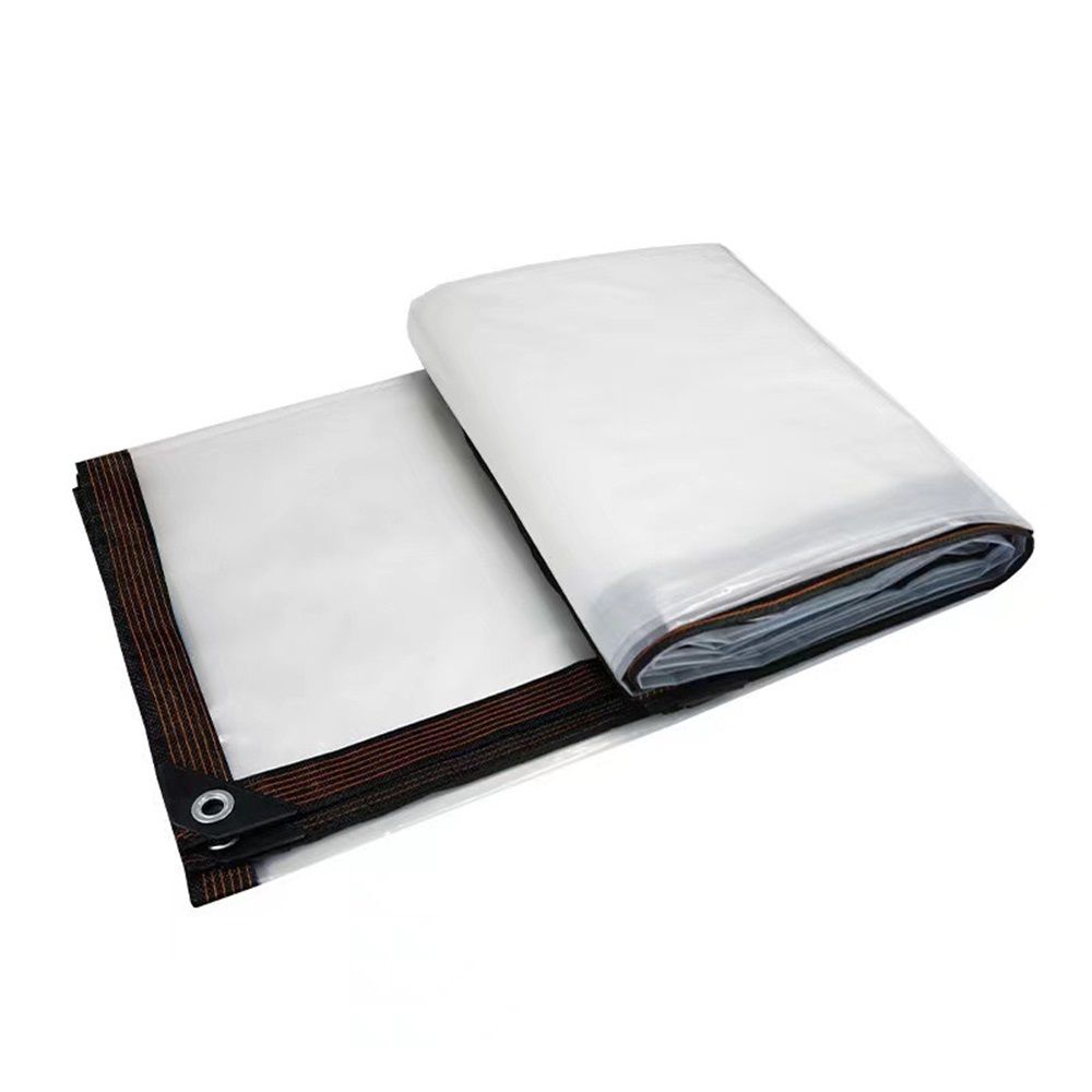 Tarps Heavy Duty Waterproof - 8.2x10FT Clear Vinyl Tarp with Grommets