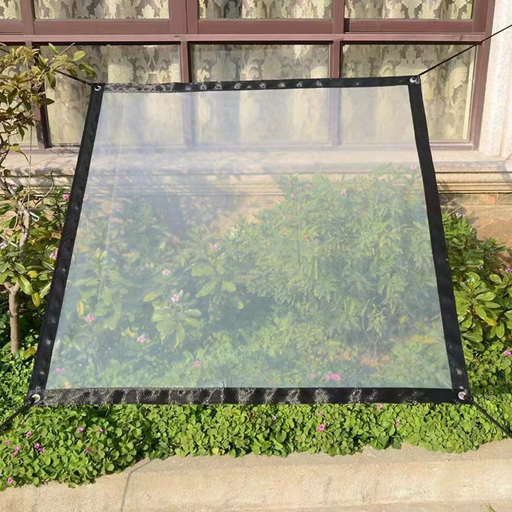 Tarps Heavy Duty Waterproof - 8.2x10FT Clear Vinyl Tarp with Grommets view 4