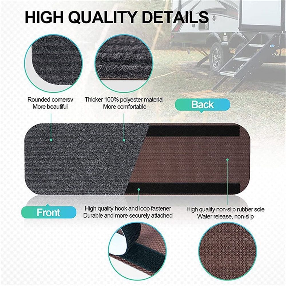 RV Step Covers 4 Pack 24" Wide x 7.5" Deep Camper Step Covers view 3