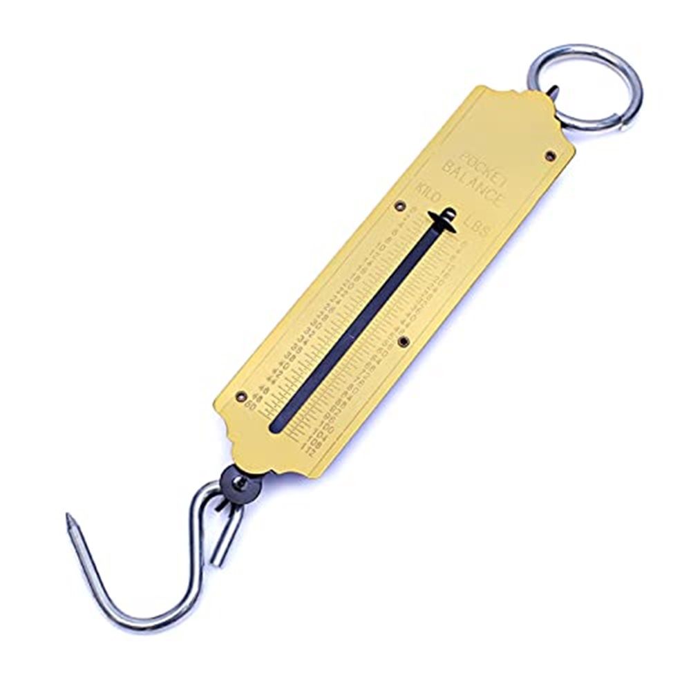 Pocket Spring Balance | max. 50 kg Fishing Scale with Hook Portable Mechanical view 2